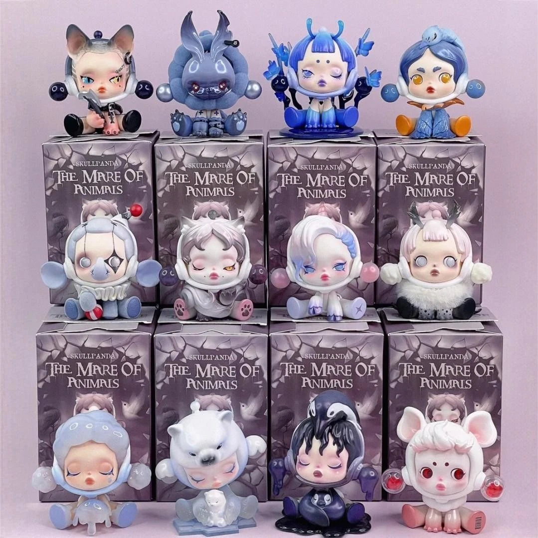 Skullpanda The Mare of Animals Series Confirmed Blind Box Figure Toys Xmas Gift SKULLPANDA - KOEEK