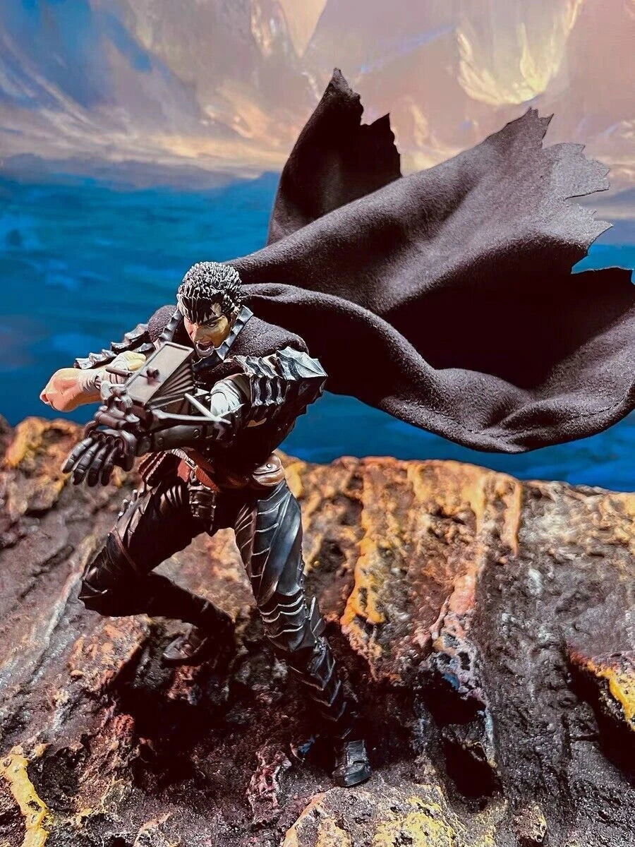 1/12HMD Custom Black Cloak Cape for 6" SHF Aciton Figure Berserk Guts(No Figure) 07FC0E-D4 - KOEEK