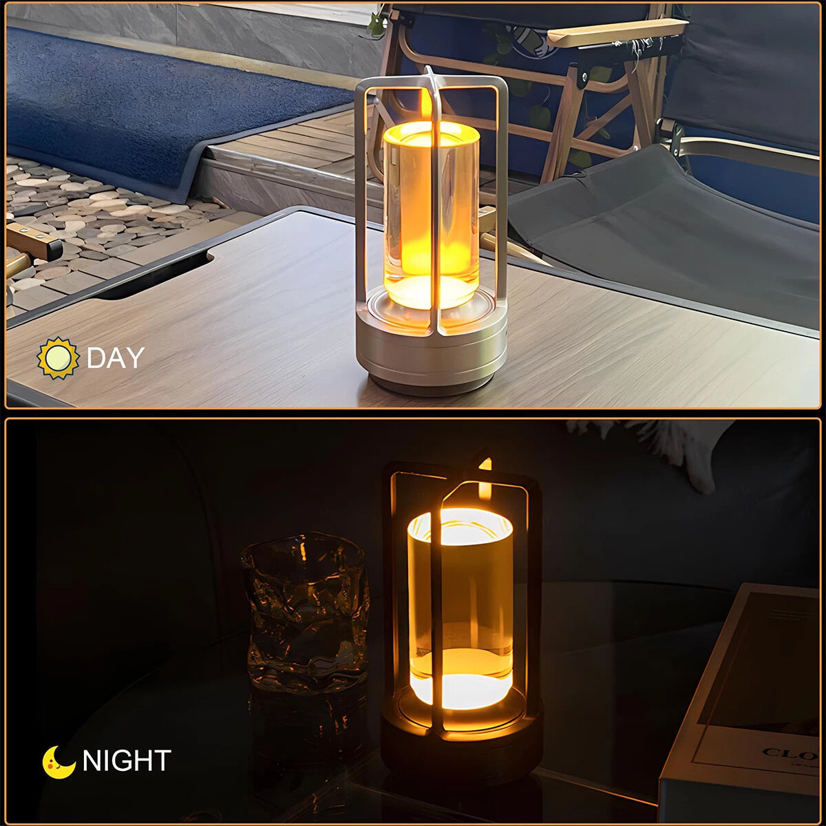 Rechargeable Led Touch Night Table Lamp Aluminium Design for Home Decoration 07FC0E-D4 - KOEEK