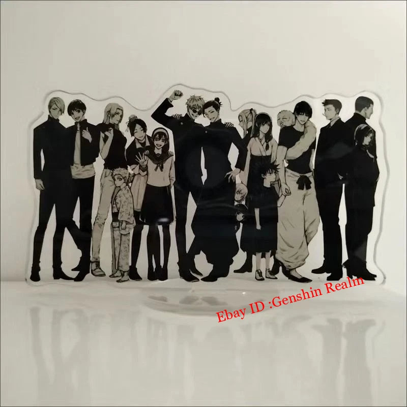 Anime Jujutsu Kaisen Group Photo Acrylic Desktop Stand Figure Collection Decor 07FC0E-D4 - KOEEK