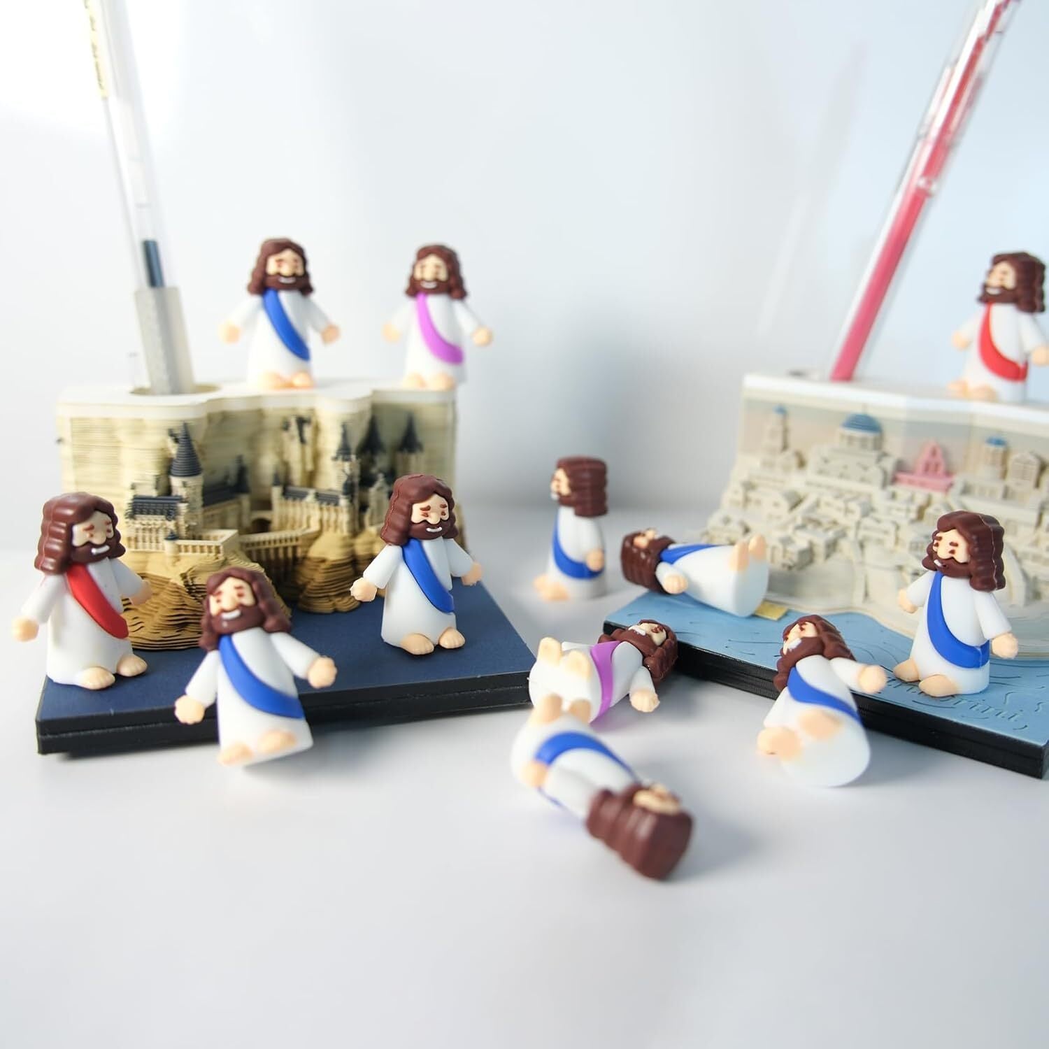 new Mini Jesus Figures, Set of 30pcs Action Figures Little Red 07FC0E-D4 - KOEEK