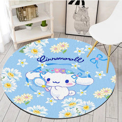 My Melody Cinnamoroll Floor Mat KUROMI Room Carpet Non-Slip Round Door Mat Rug 07FC0E-D4 - KOEEK
