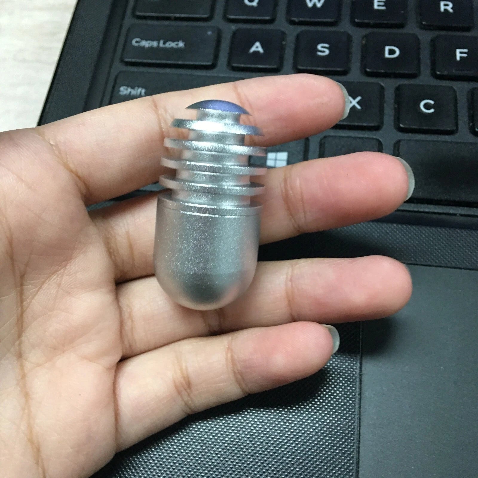 Fidget Slider Metal Haptic Capsule ADHD Anti-Anxiety EDC Fidget Spinner Toy Gift 07FC0E-D4 - KOEEK