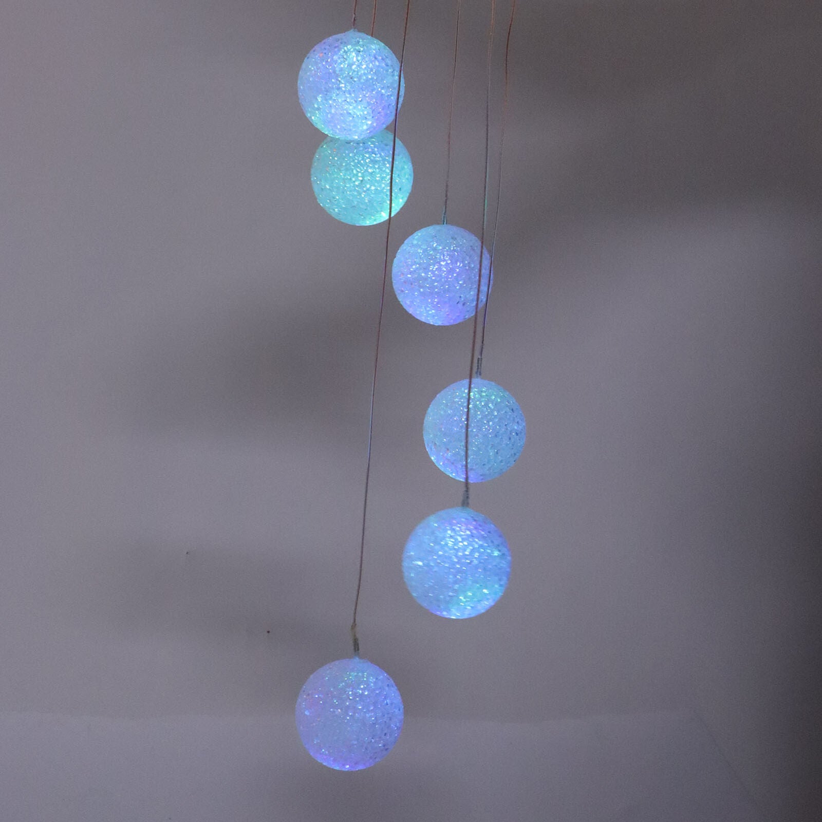 new Solar Crystal Ball Wind Chimes Light 100LM IP45 Waterproof Decorative Lamp For I koeek - KOEEK