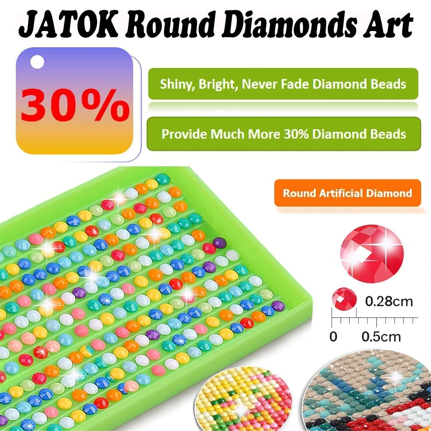 new 2pcs Gnome Love Diamond Painting for Adults and Kids, Full Round Drill Cartoo...