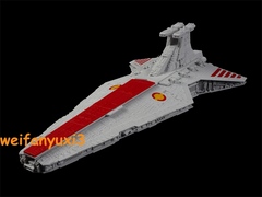 1/3200 Star Wars Venator-class Star Destroyer 3D Print Assemble Model Kit w/Base 07FC0E-D4 - KOEEK
