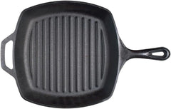 Cast Iron Square Grill Pan, Pre-Seasoned, 10.5-inch 07FC0E-D4 - KOEEK