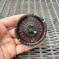 EDC Toy Fingertip Gyro Roulette Dice for Dungeons and Dragons Spinner Metal Dice 07FC0E-D4 - KOEEK