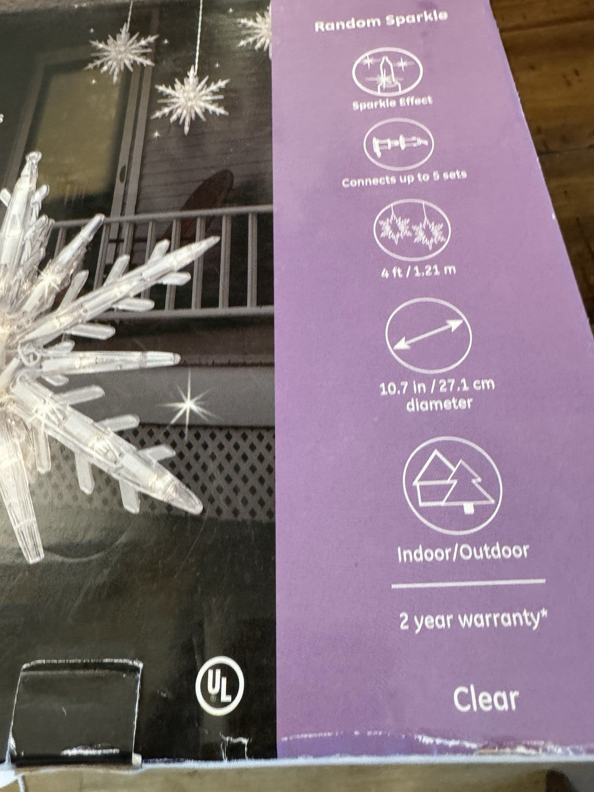 3 CT GE Christmas 3D Hanging Star 108  Light Decoration 14” Indoor Outdoor GE - KOEEK