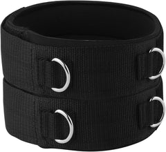 new 1 Pair Thigh Strap Neoprene Padded Fitness Legs Cuff Adjustable Black 07FC0E-D4 - KOEEK