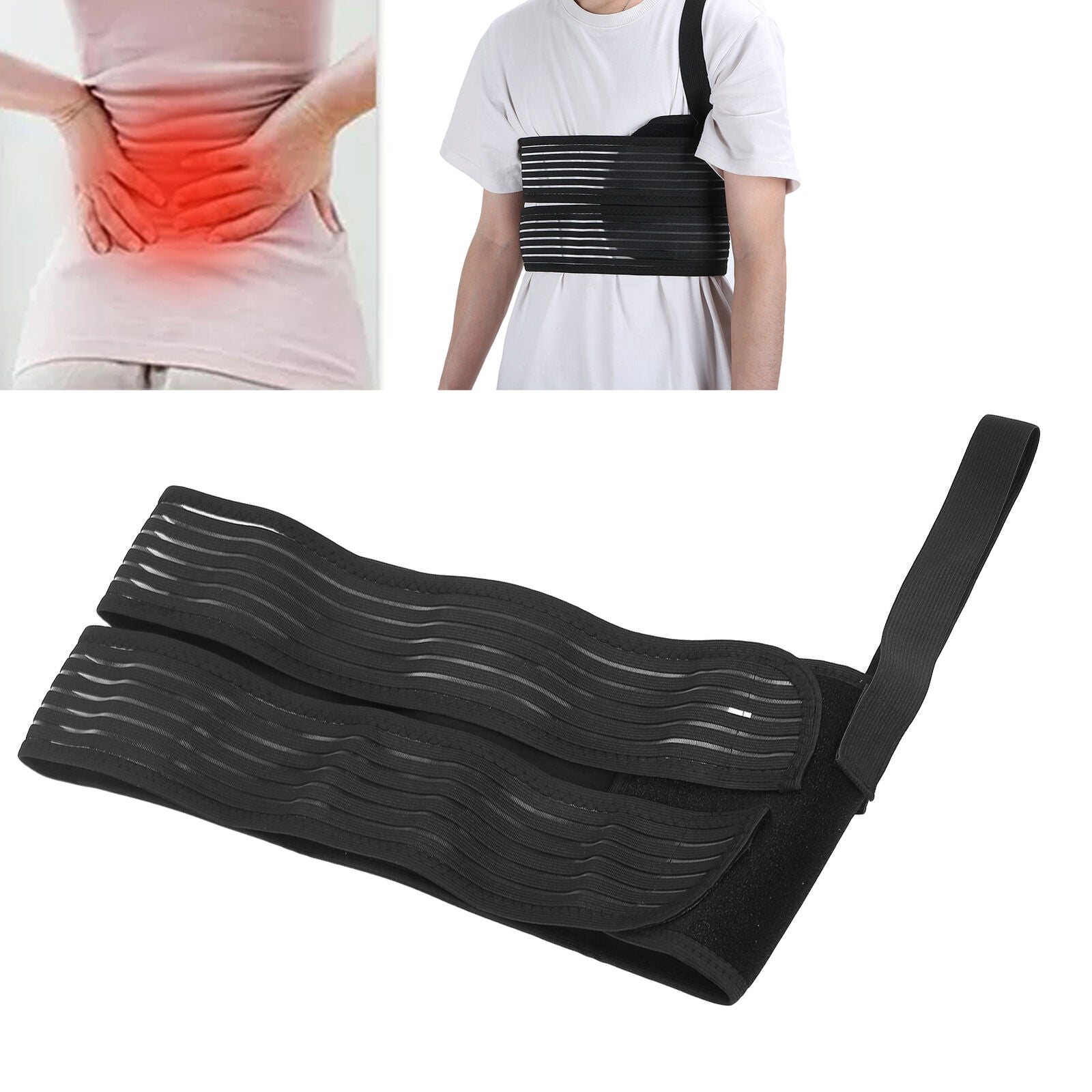 new Broken Rib Brace Rib Chest Protector Belt(M 75 ~ 105cm 29.5 ~ 41.3in ) HGF koeek - KOEEK