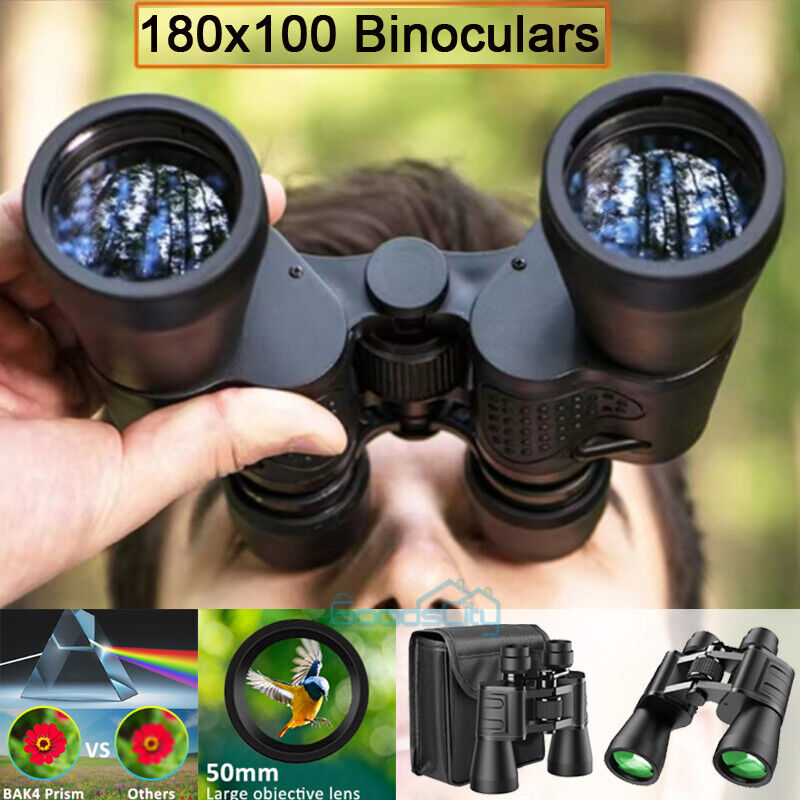 180x100 High Power Waterproof Military Binoculars with Case