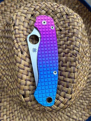VIP LINK Titanium Alloy Handle Scales for Spyderco C81 Paramilitary 2 Knives 07FC0E-D4 - KOEEK