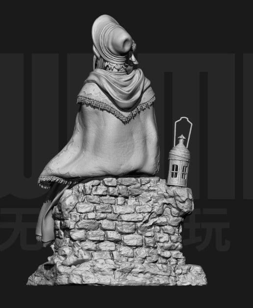 1/24 Resin Fantasy Female Horror Red hood Girl Unpainted Unassembled 6333 07FC0E-D4 - KOEEK