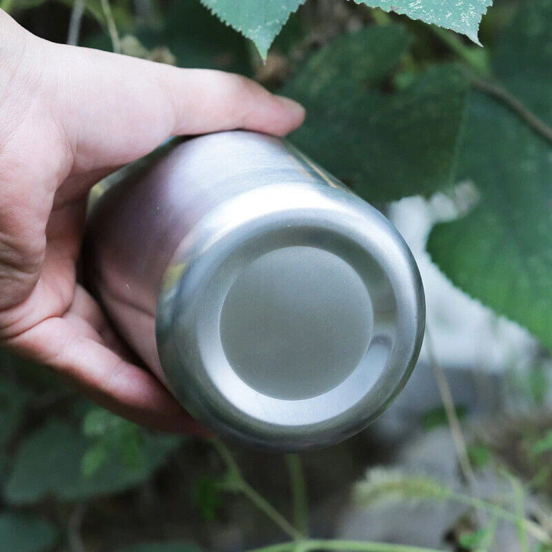 Stainless Steel Water Bottle Wide Mouth Single Wall with Leak Proof Water Bottle 07FC0E-D4 - KOEEK