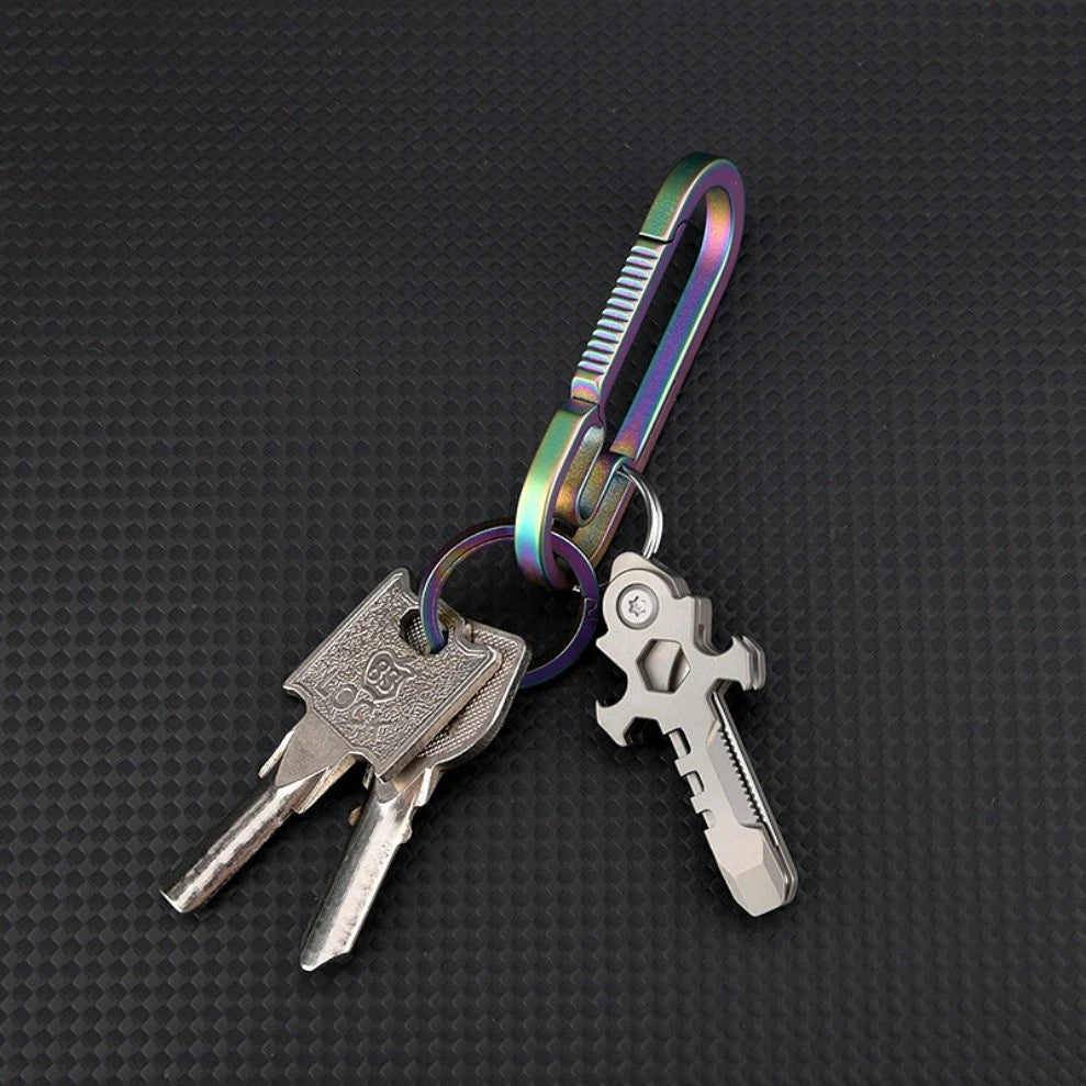 Titanium alloy EDC 7in1 Mechanical Cross Multi-functional Survival Tools 07FC0E-D4 - KOEEK