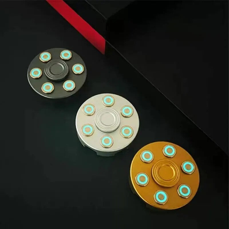 Revolver Clip Luminous Fidget Spinner EDC Metal Hand Spinner Adult Fidget Toys 07FC0E-D4 - KOEEK