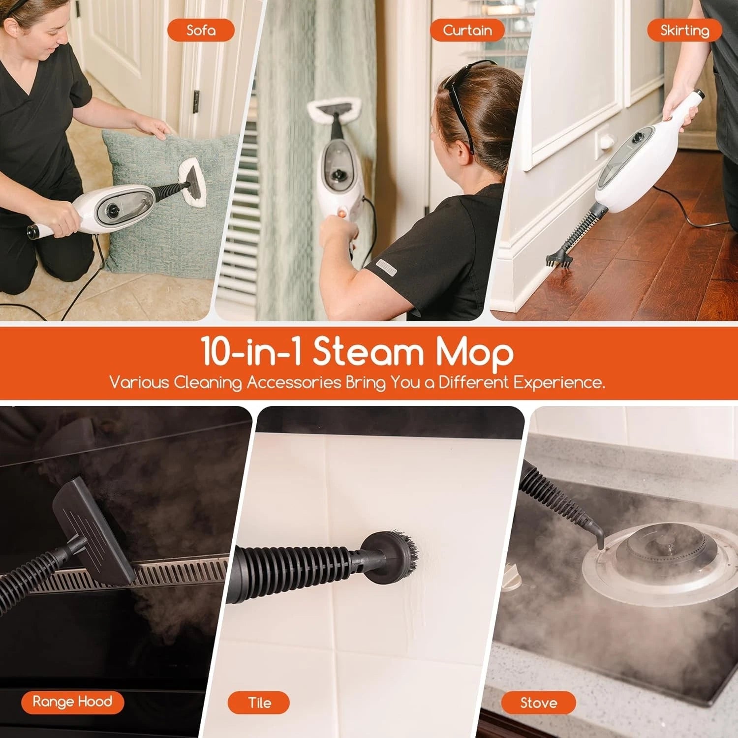 Steam mop, specially designed for floor cleaning 07FC0E-D4 - KOEEK
