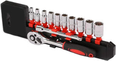 new 12-Piece Ratchet Socket Wrench Set, Drive Set of Small, As Shown 07FC0E-D4 - KOEEK