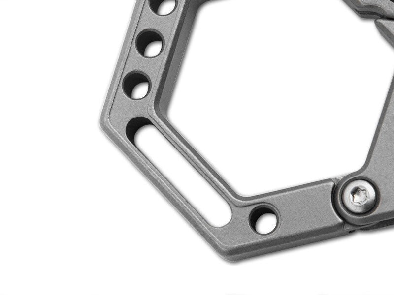 Titanium Alloy Key Chain Multi-Tools Carabiner Pendant EDC Outdoor Connectors 07FC0E-D4 - KOEEK