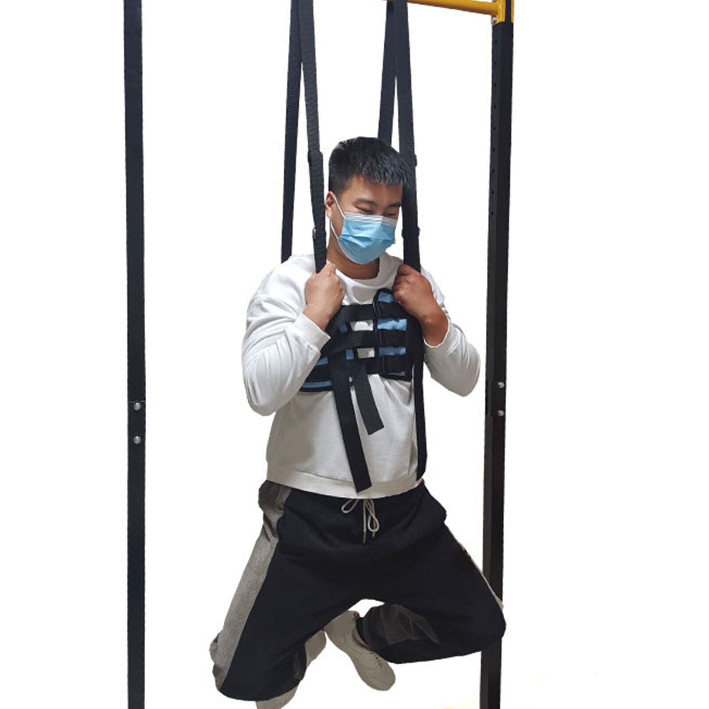 new Back Stretcher Lumbar Traction Device Hanging Fixed Spine Decompression Belt koeek - KOEEK