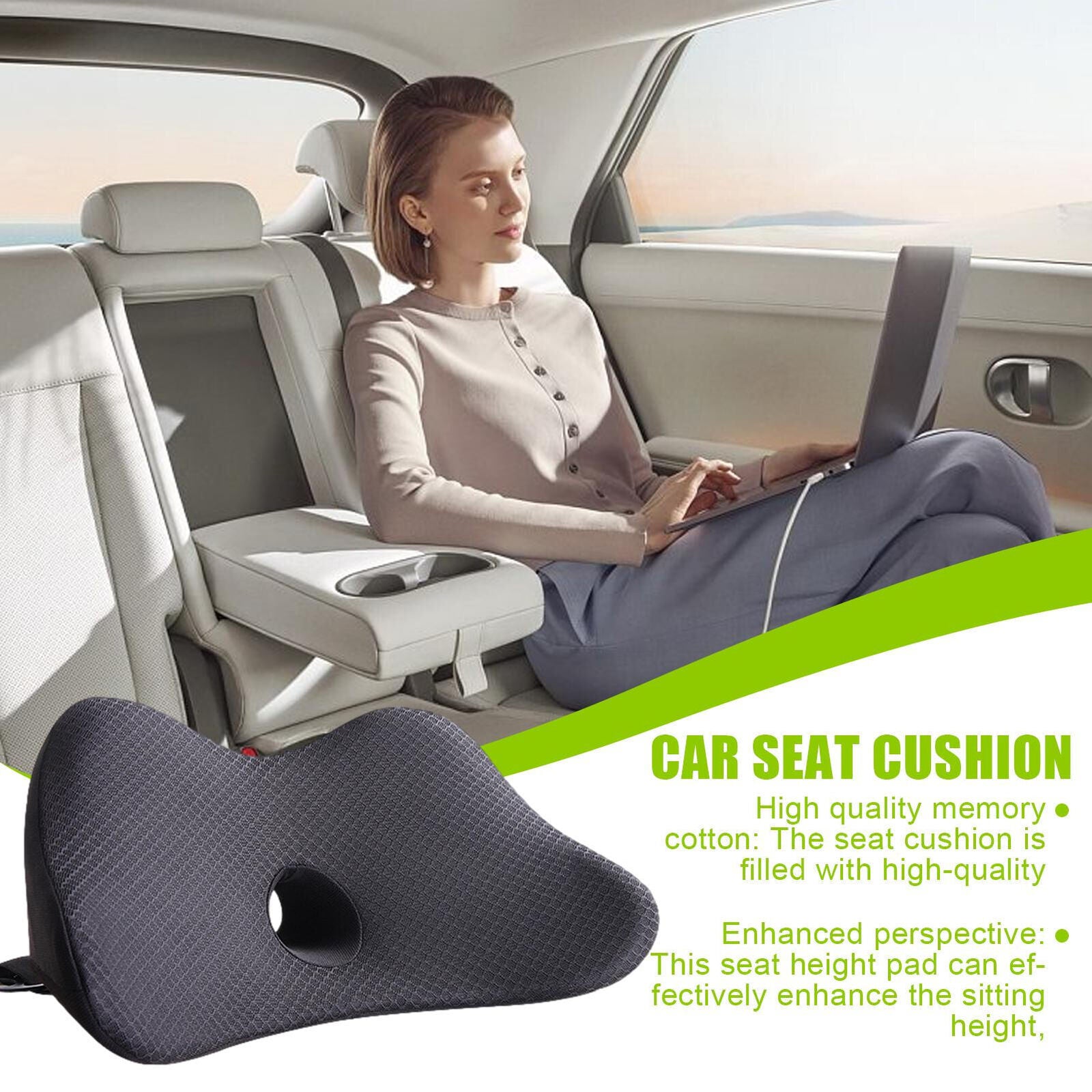 new Driver Seat Cushion for Office Chair and Car Seat - Orthopedic Coccyx Cushion koeek - KOEEK