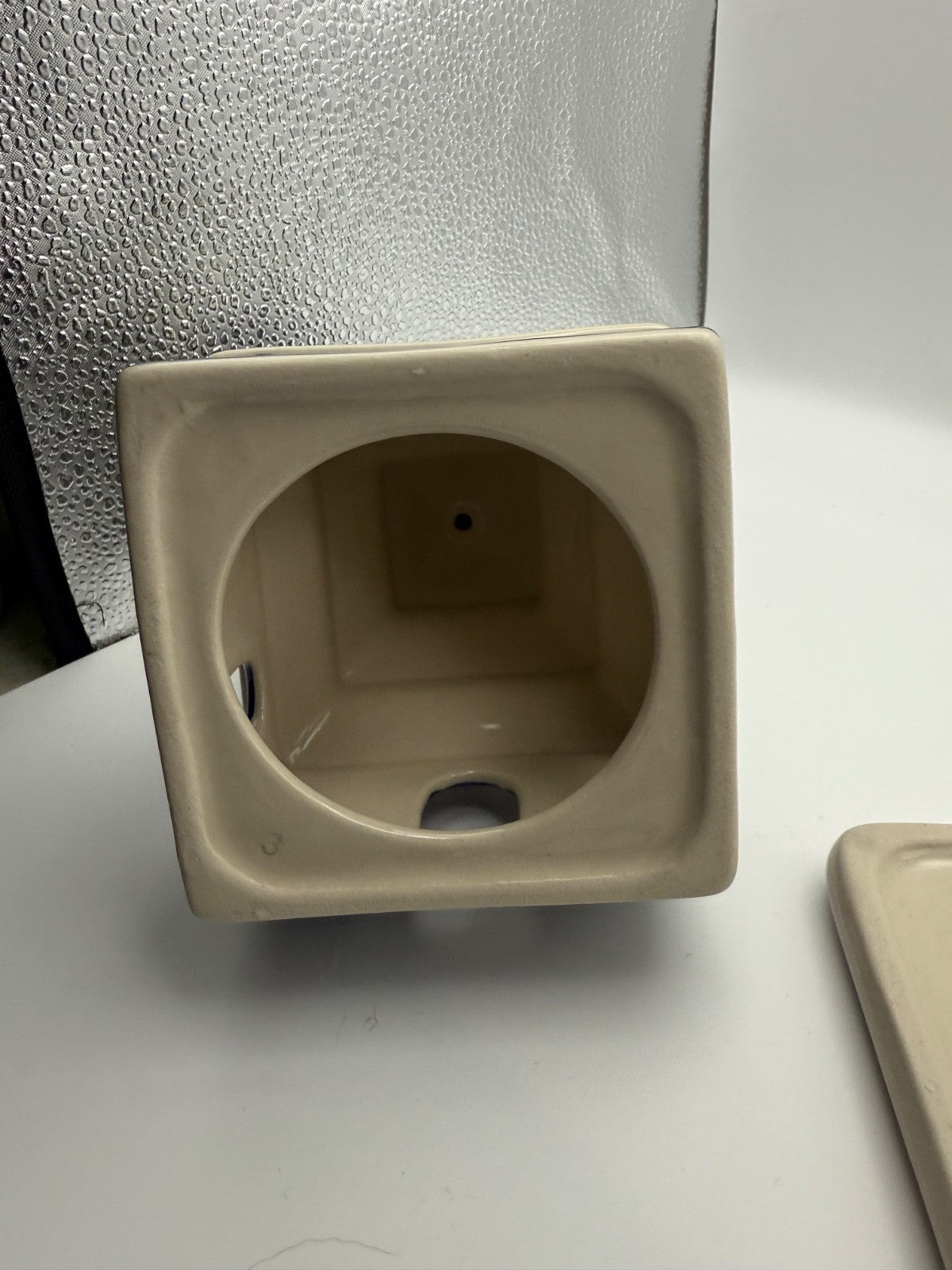 Polish Pottery Church Luminary Tea Light Votive Christmas Peacock Eye POLISH POTTERY - KOEEK