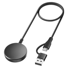 new Upgraded 2 in 1 USB Charger for Samsung Galaxy Watch Black 1Pack 07FC0E-D4 - KOEEK