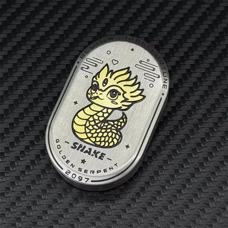 Cute Cartoon Snake EDC Fidget Slider Idea Stainless Steel Mechanical Fidget 07FC0E-D4 - KOEEK