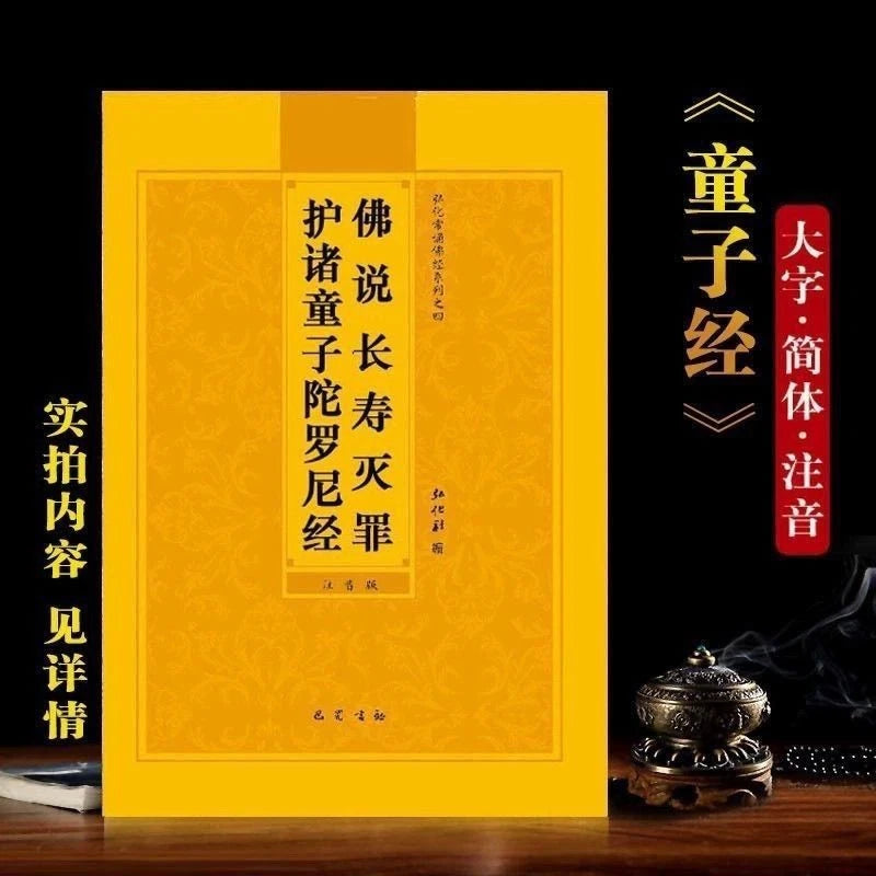 Simplified Large Print Pinyin Two-Color Dharani Sutra Textbook 07FC0E-D4 - KOEEK