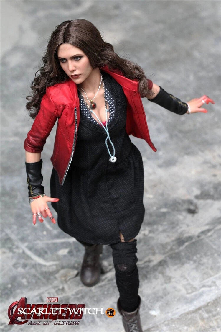 In Stock！HotToys 1/6 MMS301 Avengers 2 Age of Ultron Scarlet Witch Figure Toy 07FC0E-D4 - KOEEK