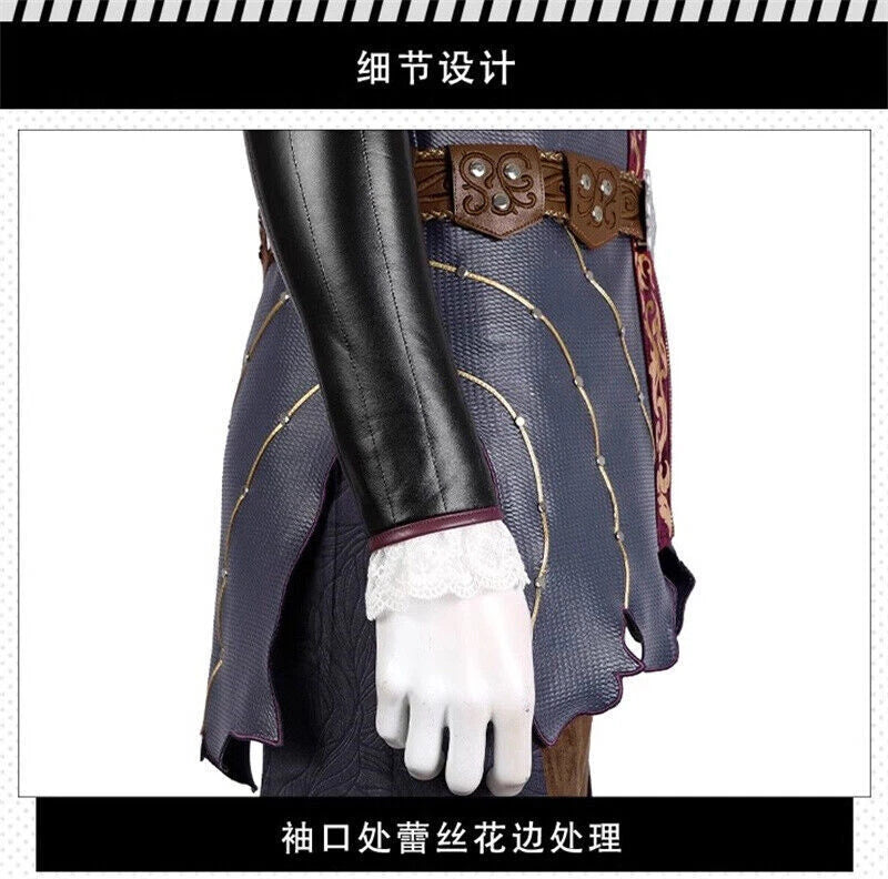 Baldur's Gate 3 Astarion Cosplay Carnival Outfits Middle Ages Game Costumes Suit 07FC0E-D4 - KOEEK