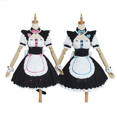 Nekopara Chocola Vanilla Kawaii Cat Maid Cosplay Costume Dress Full set Access 07FC0E-D4 - KOEEK