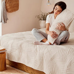 Queen Quilt Bedding Set,Lightweight Beige Quilts Queen Full Size for All Seasons 07FC0E-D4 - KOEEK