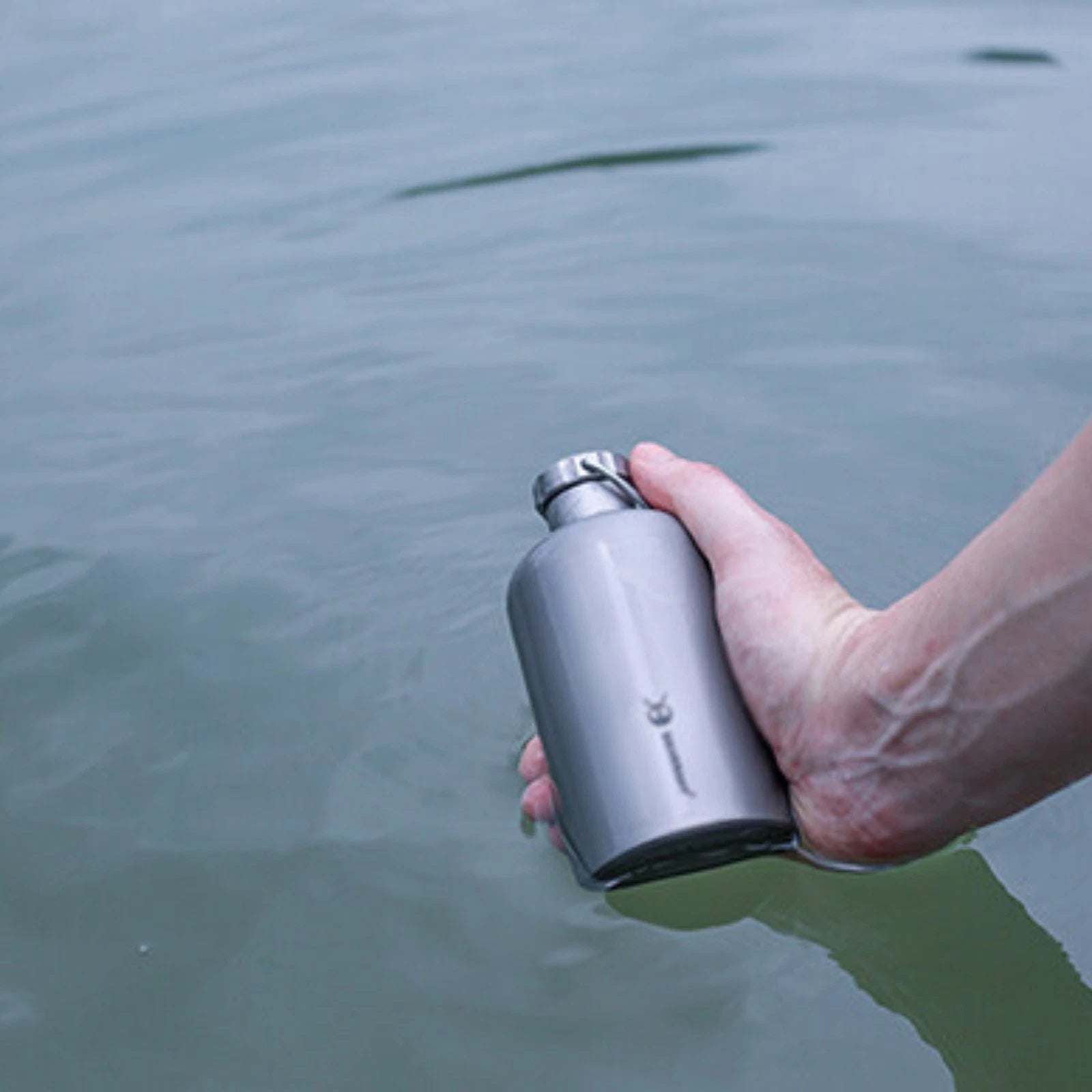 Travel Titanium kettle Water bottle Flagon Water cup Wine Cup 400ML 600ML 07FC0E-D4 - KOEEK