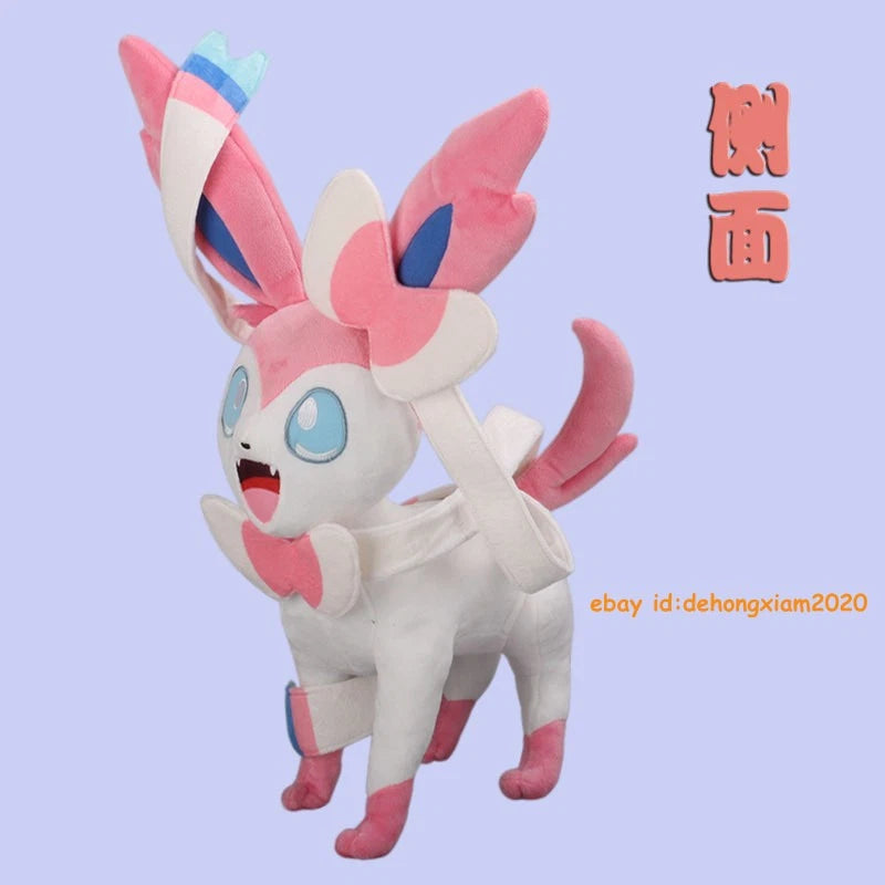 Game Character Sylveon 46cm Plush Doll Pillow Cosplay Stuffed Toy Xmas Gift 07FC0E-D4 - KOEEK