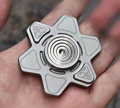 Titanium Alloy Hand Twisting Spinning Top Gyro Gyroscope Bearing Spinner Toy 07FC0E-D4 - KOEEK