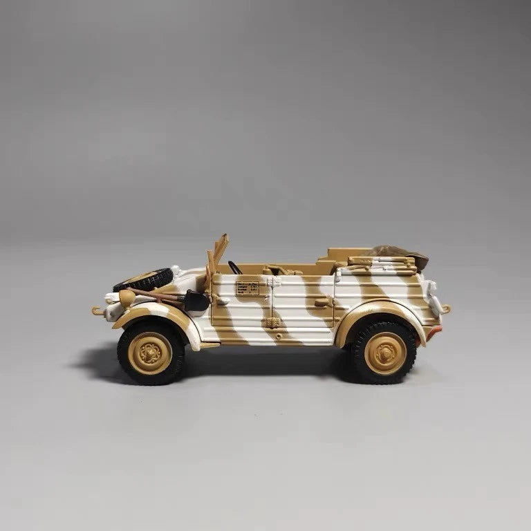 1:43 WWII German VW82 Kubelwagen Military Jeep Diecast Model Wehrmacht Display 07FC0E-D4 - KOEEK