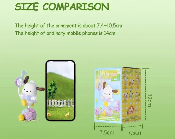 MINISO Sanrio Pochacco Flower & Childhood Series Confirmed Blind Box Figure Toys MINISO - KOEEK