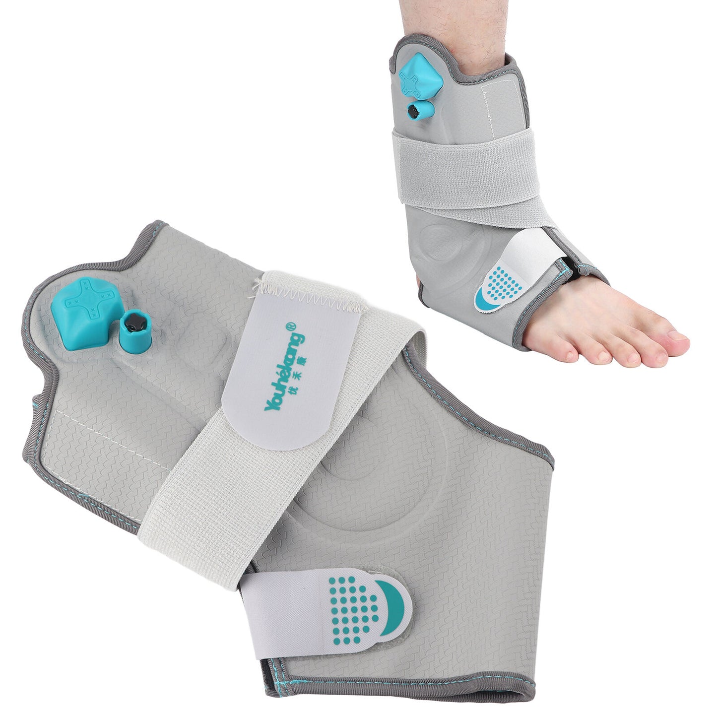 new Inflatable Ankle Brace Ankle Injury Fixation Recovery Suppot(Left HGF koeek - KOEEK