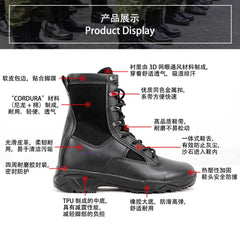 Russian Army   VKBO2.0 Black Combat Boots Leather Tactical Boots Gift 07FC0E-D4 - KOEEK