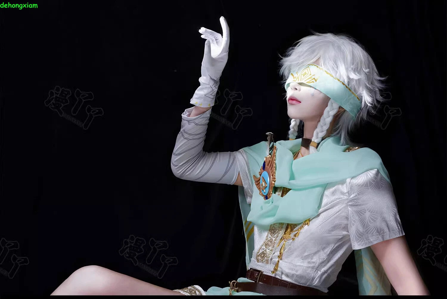 Identity Ⅴ Eli Clark Seer Skin White Prophet Cosplay Costume Outfit Clothes Set 07FC0E-D4 - KOEEK