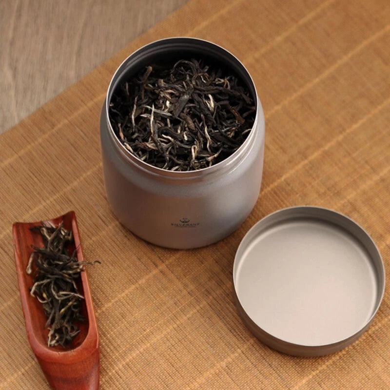 Titanium EDC Storage Box Coffee Tea Cans Emergency Container Bottle Jar 160ML 07FC0E-D4 - KOEEK
