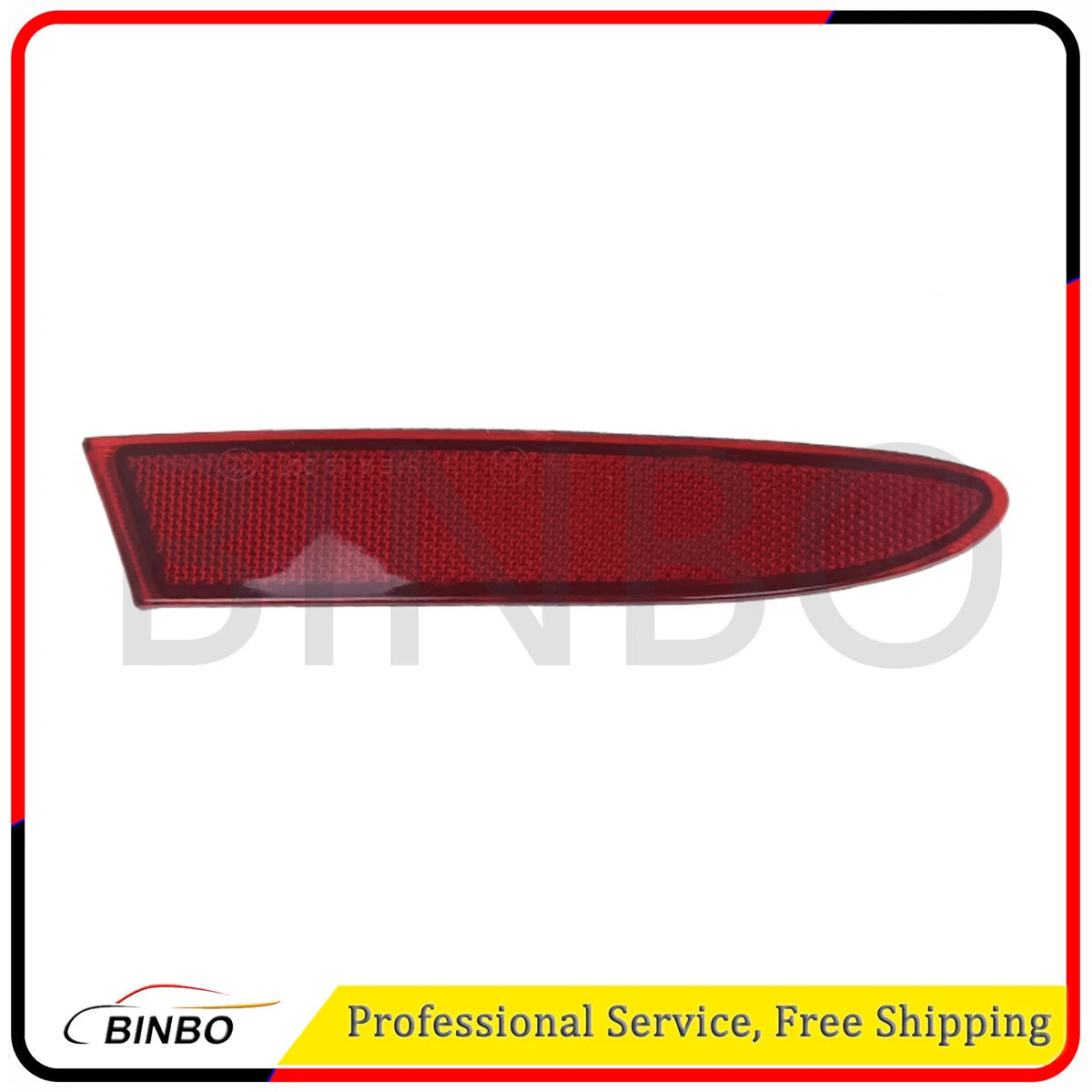 Rear Left Bumper Reflector Light Cover for BMW X3 F25 11-14 63147217315 Red 07FC0E-D4 - KOEEK
