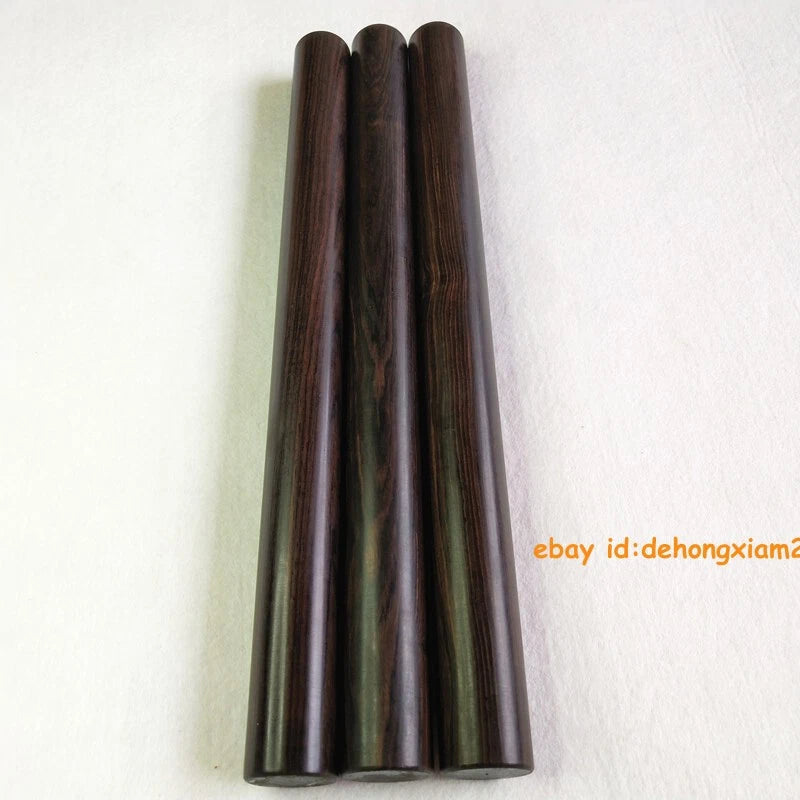 Ebony Wood Round Stick Lumber Shaft Weapon Defense Pen Beads Craft Prop 40/50CM 07FC0E-D4 - KOEEK