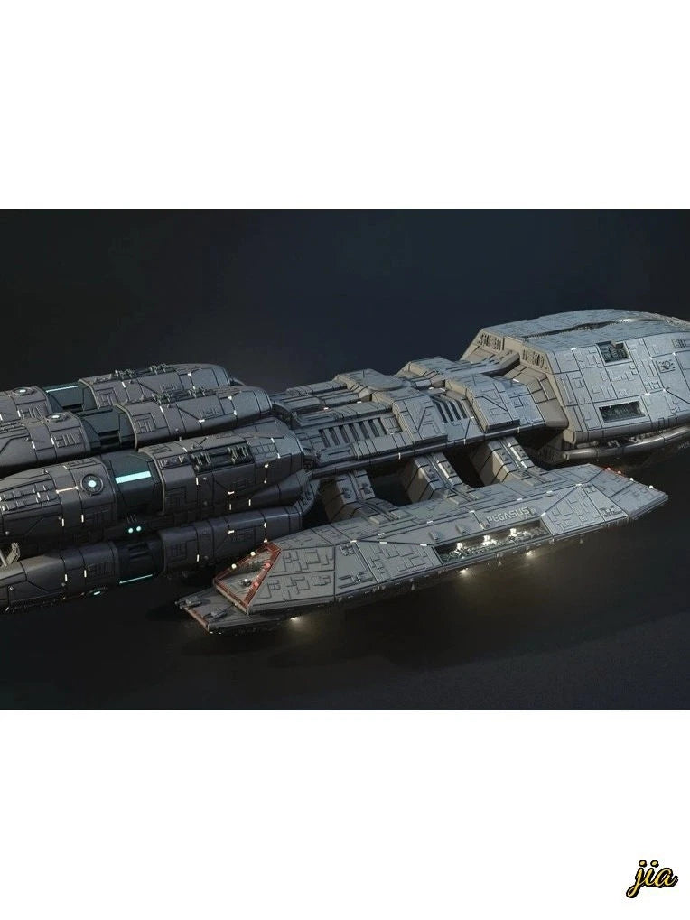 1/4000 Battlestar Pegasus Space Battleship Mode Kit W/base 3D Printing DIY 07FC0E-D4 - KOEEK