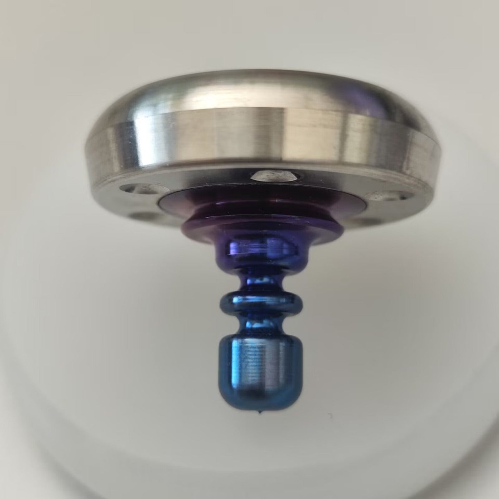 Titanium+Stainless Steel Spinning Top Finger Spinner Ceramic Bead Fidget EDC Toy 07FC0E-D4 - KOEEK