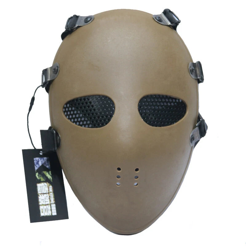 Cosplay Tactical Airsoft Paintball Full Face Mask Outdoor Sport Protective Mask 07FC0E-D4 - KOEEK
