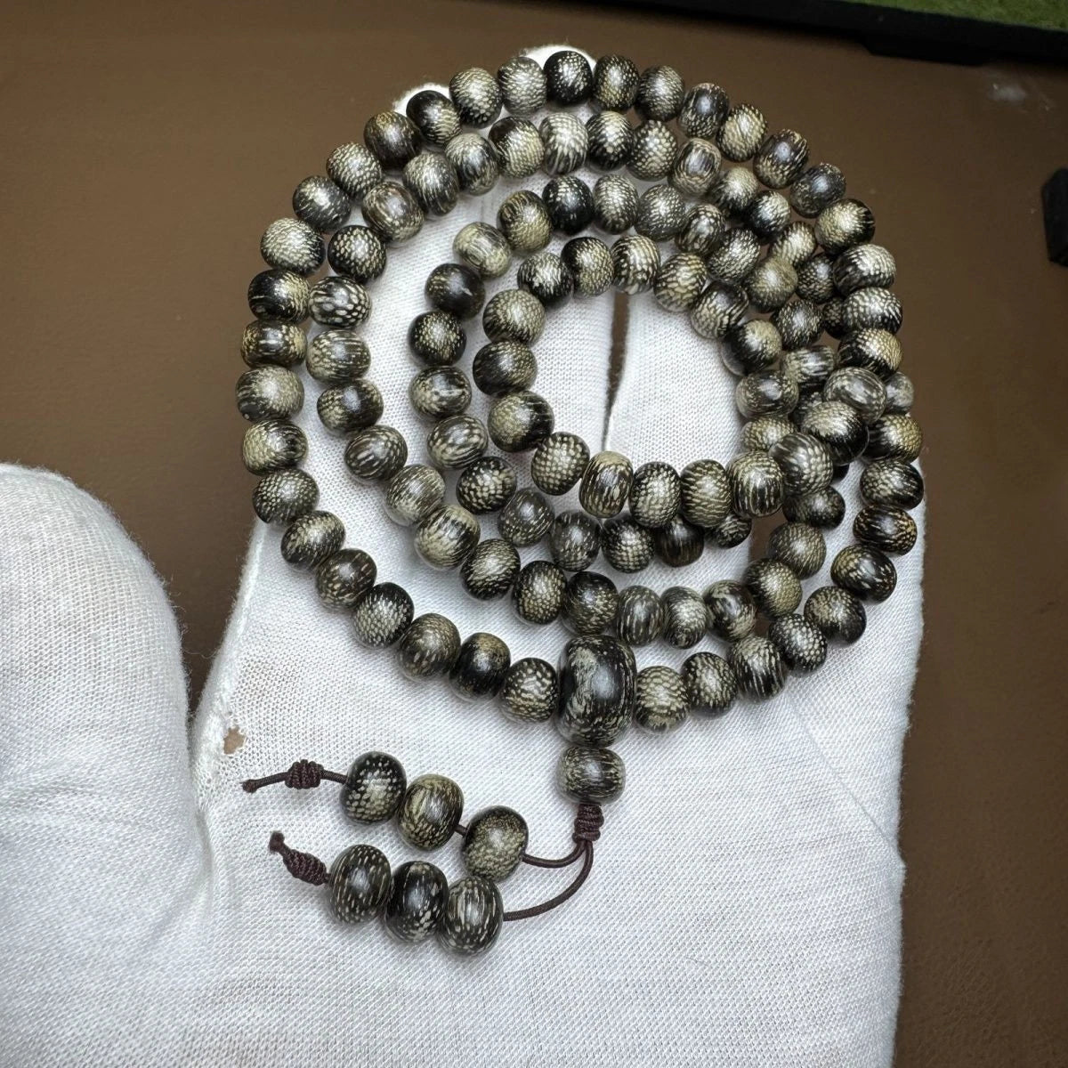 Natural Agarwood Bead Bracelet 108 Beads 10mm Meditation Prayer 07FC0E-D4 - KOEEK