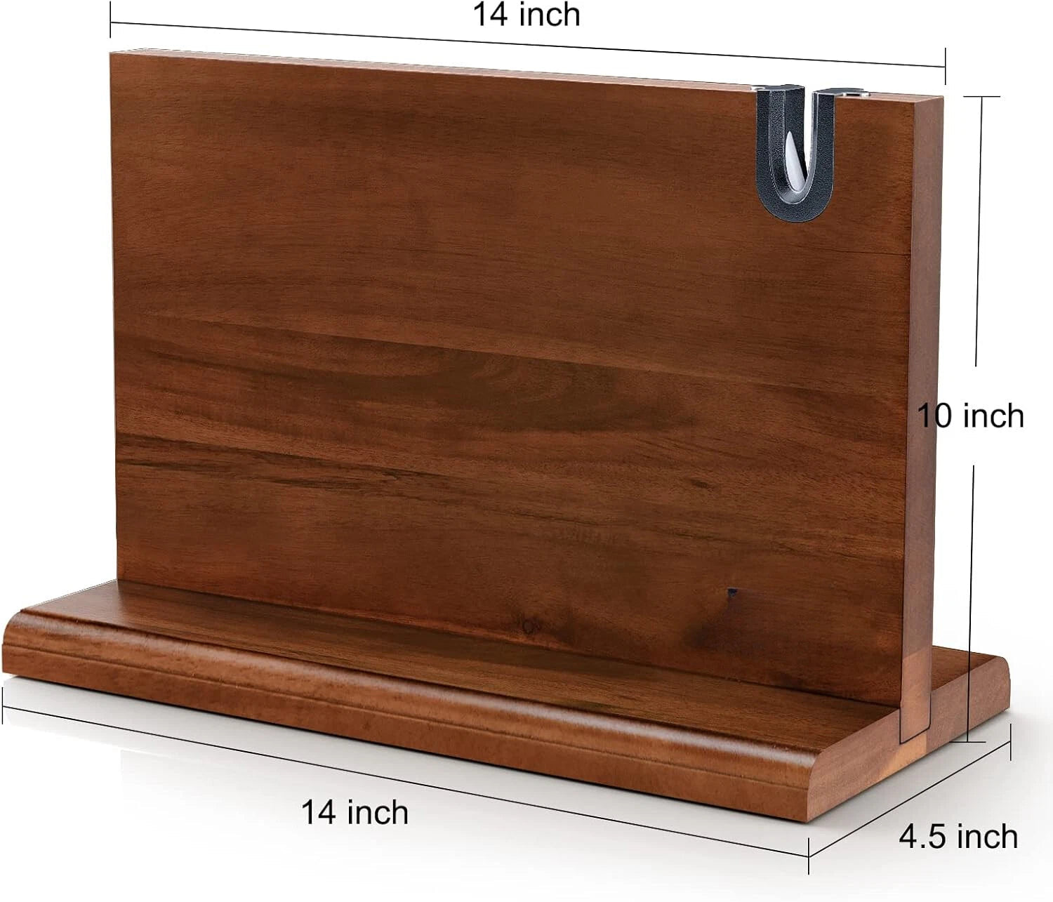 Magnetic Knife Block 14 x 10 inches, Double Sided Magnetic for Kitchen Counters 07FC0E-D4 - KOEEK